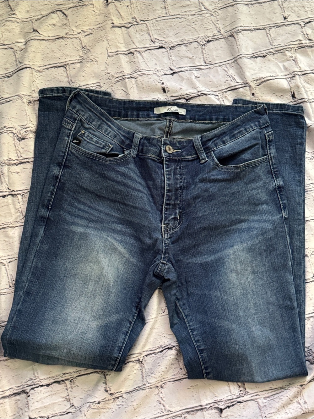 KanCan Men's Dark Blue Straight Jeans